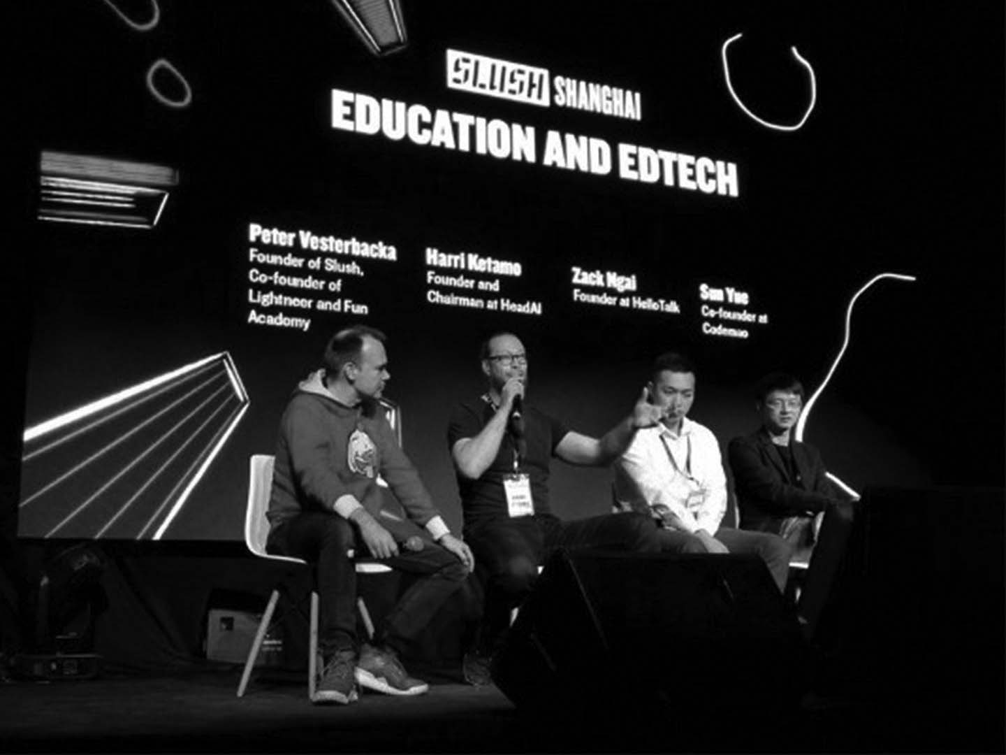 Peter Vesterbacka and Harri Ketamo from Headai at Slush Shanghai