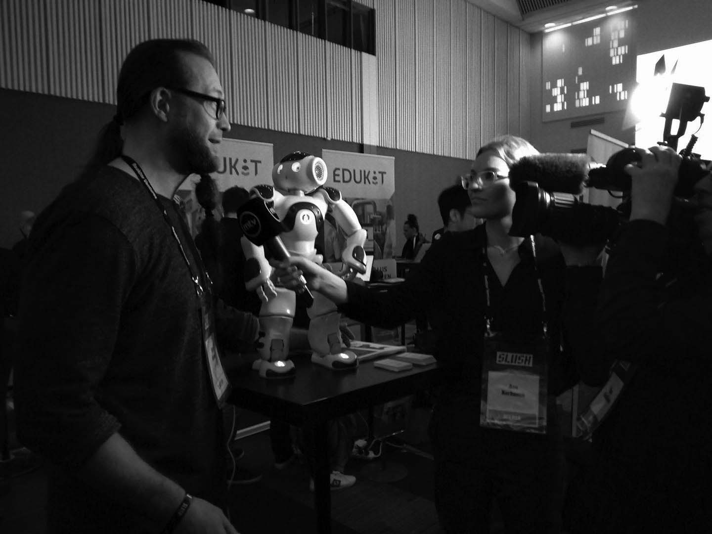 Harri Ketamo interviewed by MTV3 at Slush
