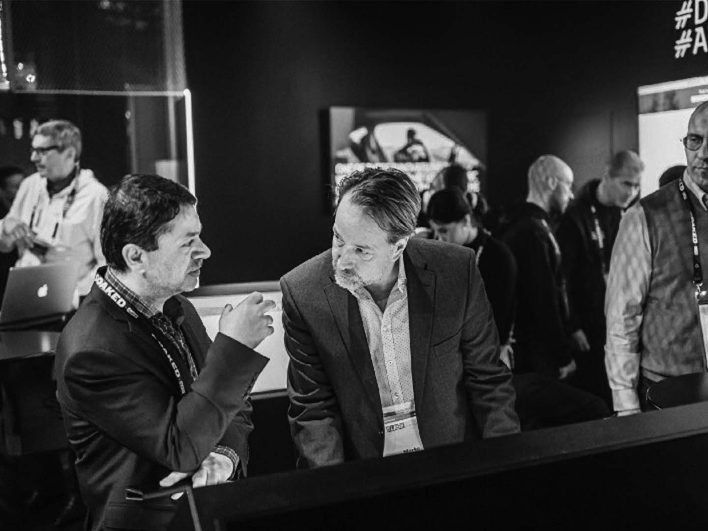 Headai's Marko Laiho at Slush 2019 at Business Finland booth.