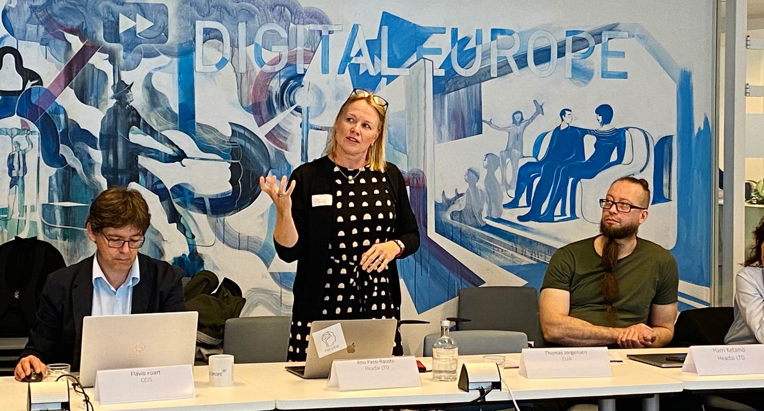 Anu Passi-Rauste at Digtal Europe kickoff
